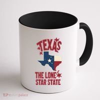 Texas The Lone Star State Gift Texas Map Cool Gift Coffee Mug thumb 1