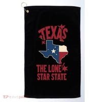 Texas The Lone Star State Gift Texas Map Cool Gift Golf Towel thumb 0