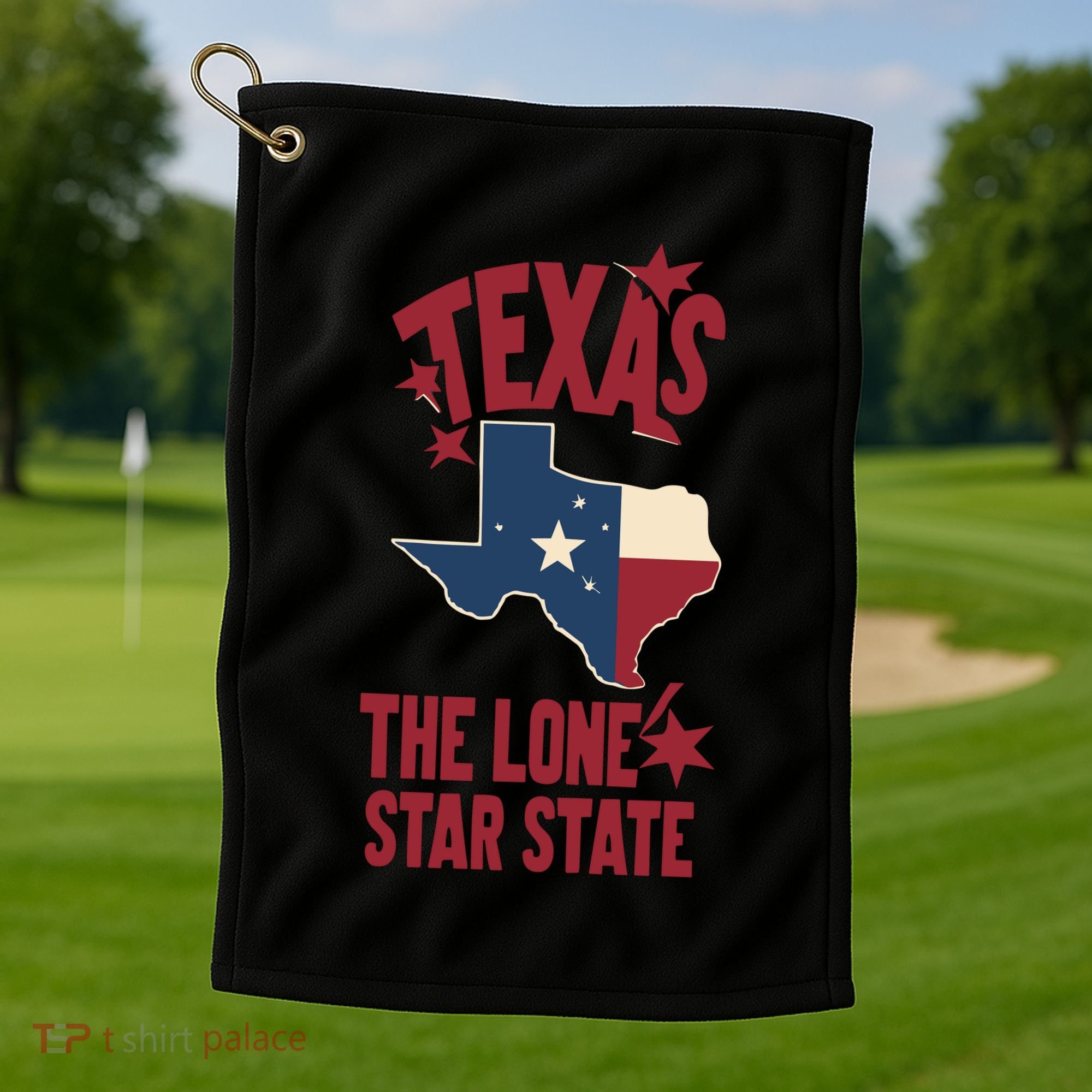 Texas The Lone Star State Gift Texas Map Cool Gift Golf Towel