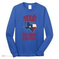 Texas The Lone Star State Gift Texas Map Cool Gift Long Sleeve Shirt thumb 0
