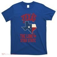 Texas The Lone Star State Gift Texas Map Cool Gift T-Shirt thumb 0