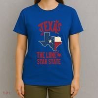 Texas The Lone Star State Gift Texas Map Cool Gift T-Shirt thumb 4