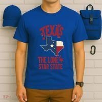 Texas The Lone Star State Gift Texas Map Cool Gift T-Shirt thumb 6