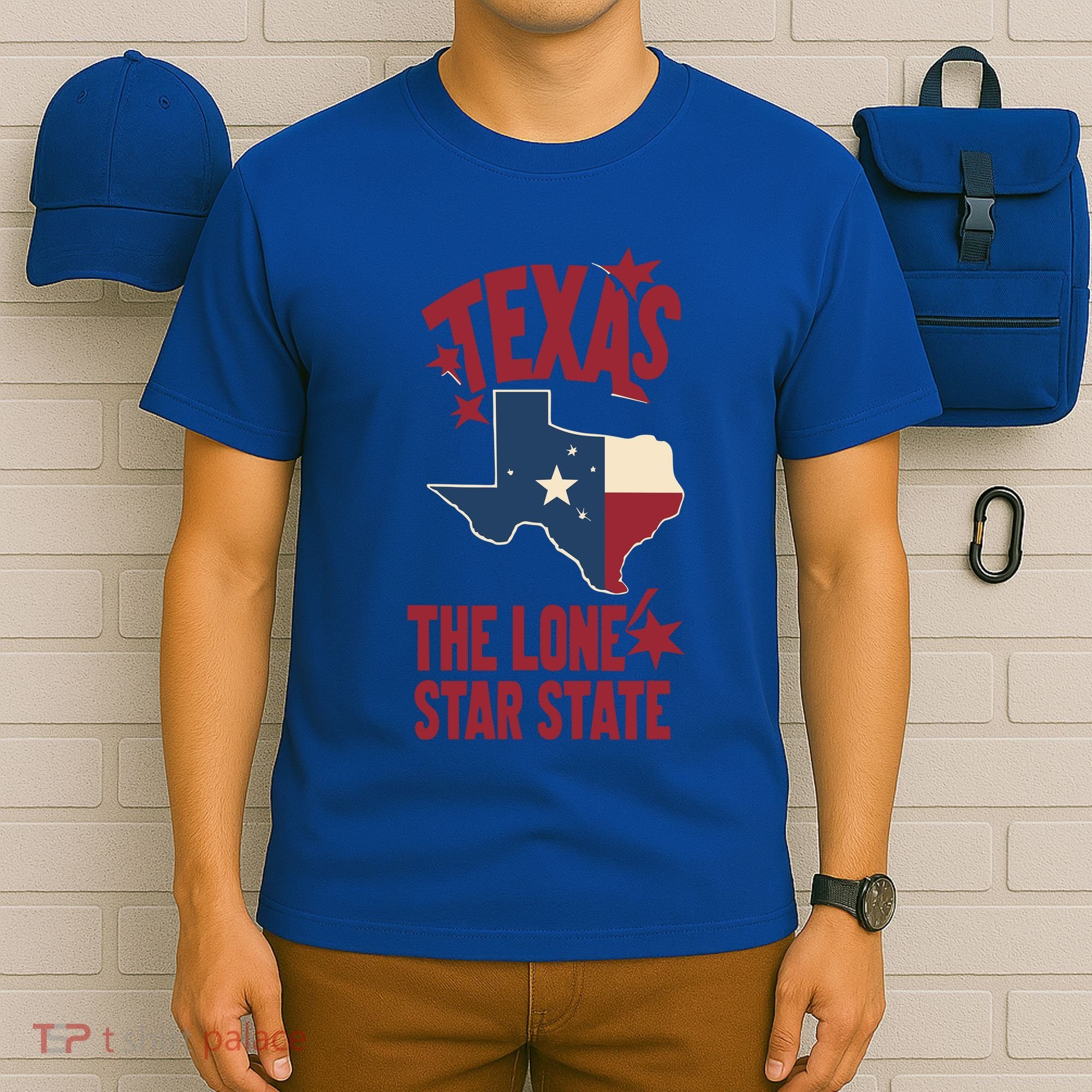 Texas The Lone Star State Gift Texas Map Cool Gift T-Shirt