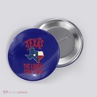 Texas The Lone Star State Gift Texas Map Cool Gift Button thumb 0