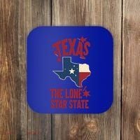 Texas The Lone Star State Gift Texas Map Cool Gift Coaster thumb 0