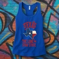 Texas The Lone Star State Gift Texas Map Cool Gift Women's Tank Top thumb 3