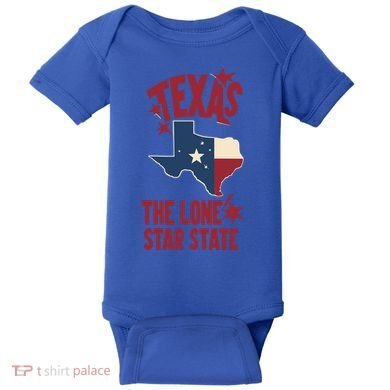 Texas The Lone Star State Gift Texas Map Cool Gift Baby Bodysuit