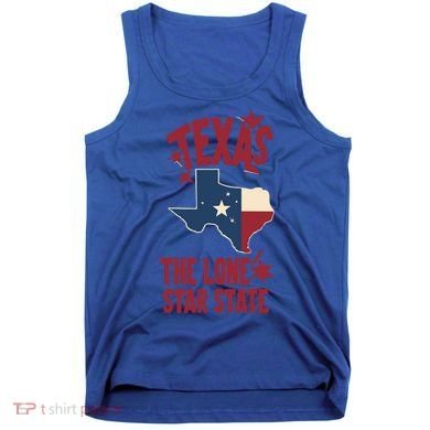 Texas The Lone Star State Gift Texas Map Cool Gift Tank Top