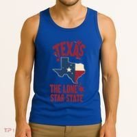 Texas The Lone Star State Gift Texas Map Cool Gift Tank Top thumb 3