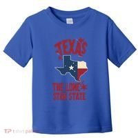 Texas The Lone Star State Gift Texas Map Cool Gift Toddler T-Shirt thumb 0
