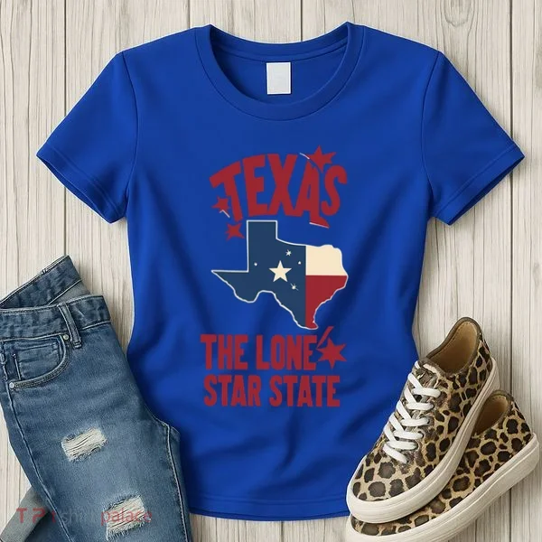 Texas The Lone Star State Gift Texas Map Cool Gift Women's T-Shirt