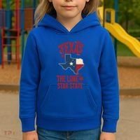 Texas The Lone Star State Gift Texas Map Cool Gift Kids Hoodie thumb 3