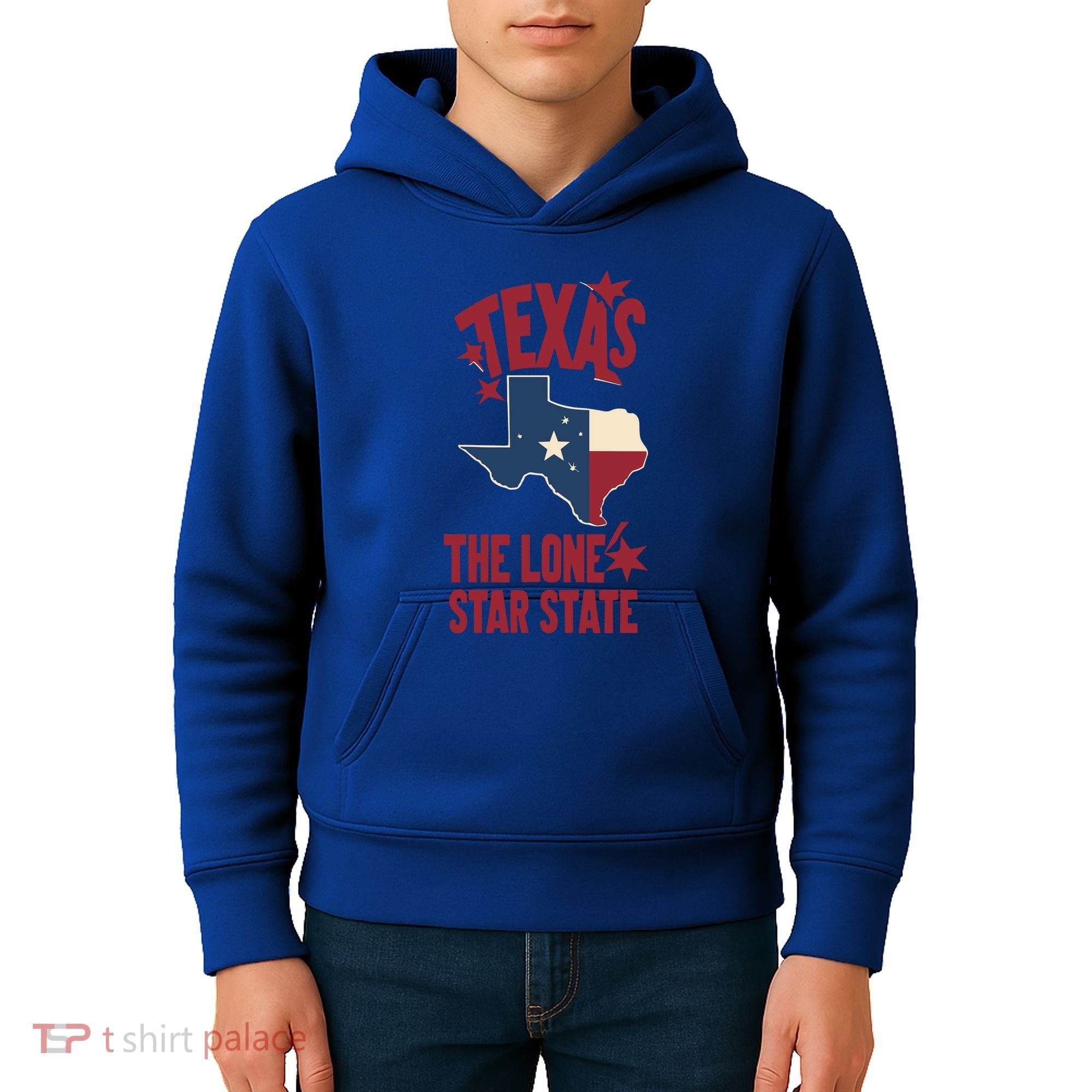 Texas The Lone Star State Gift Texas Map Cool Gift Kids Hoodie