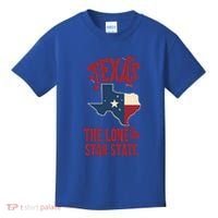 Texas The Lone Star State Gift Texas Map Cool Gift Kids T-Shirt thumb 0