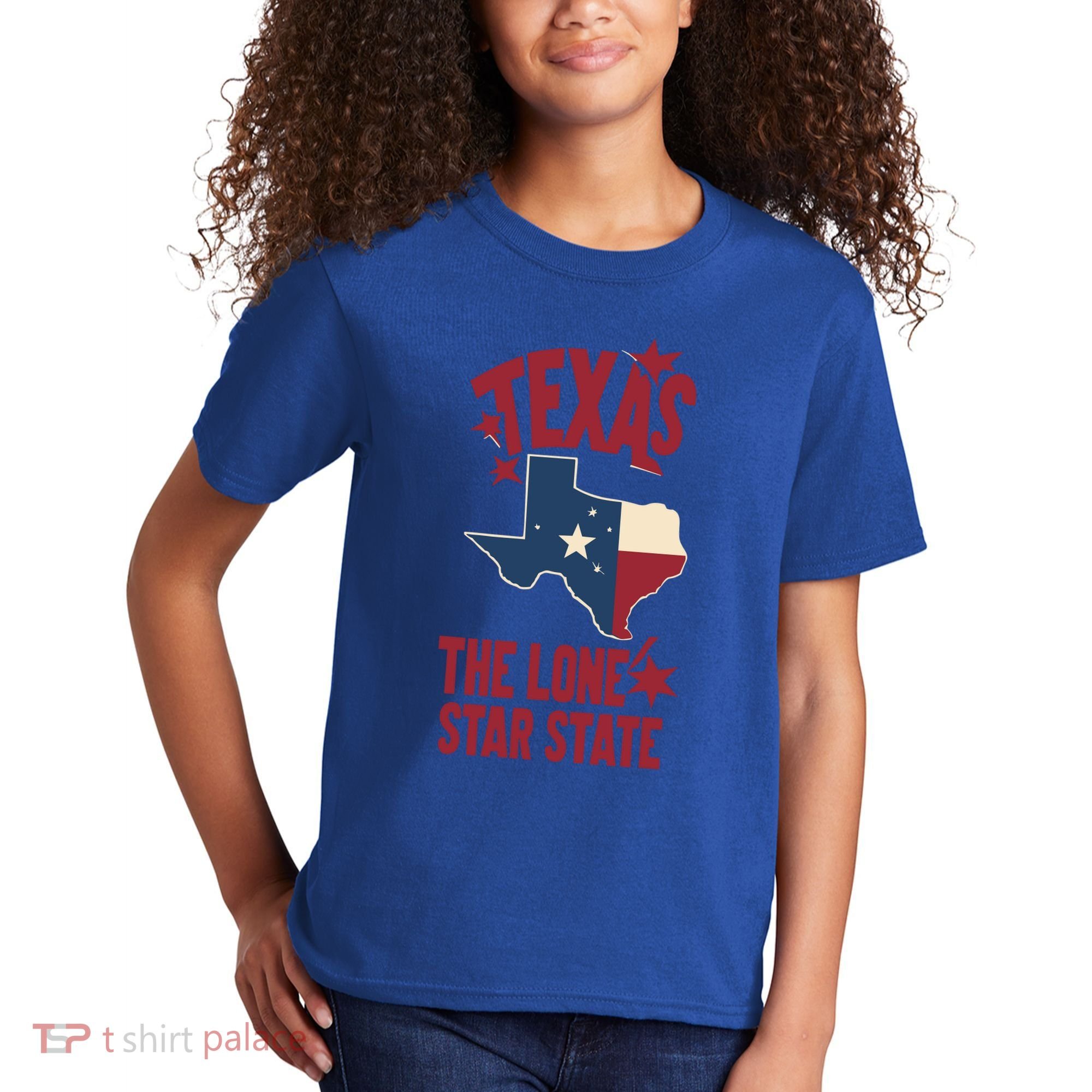 Texas The Lone Star State Gift Texas Map Cool Gift Kids T-Shirt