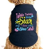 Twinkle Twinkle Little Star Only I Know What You Are Gender Doggie Tank thumb 0