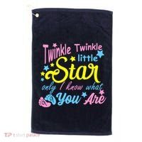 Twinkle Twinkle Little Star Only I Know What You Are Gender Golf Towel thumb 0