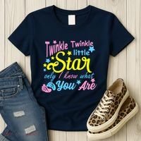 Twinkle Twinkle Little Star Only I Know What You Are Gender Women's T-Shirt thumb 3