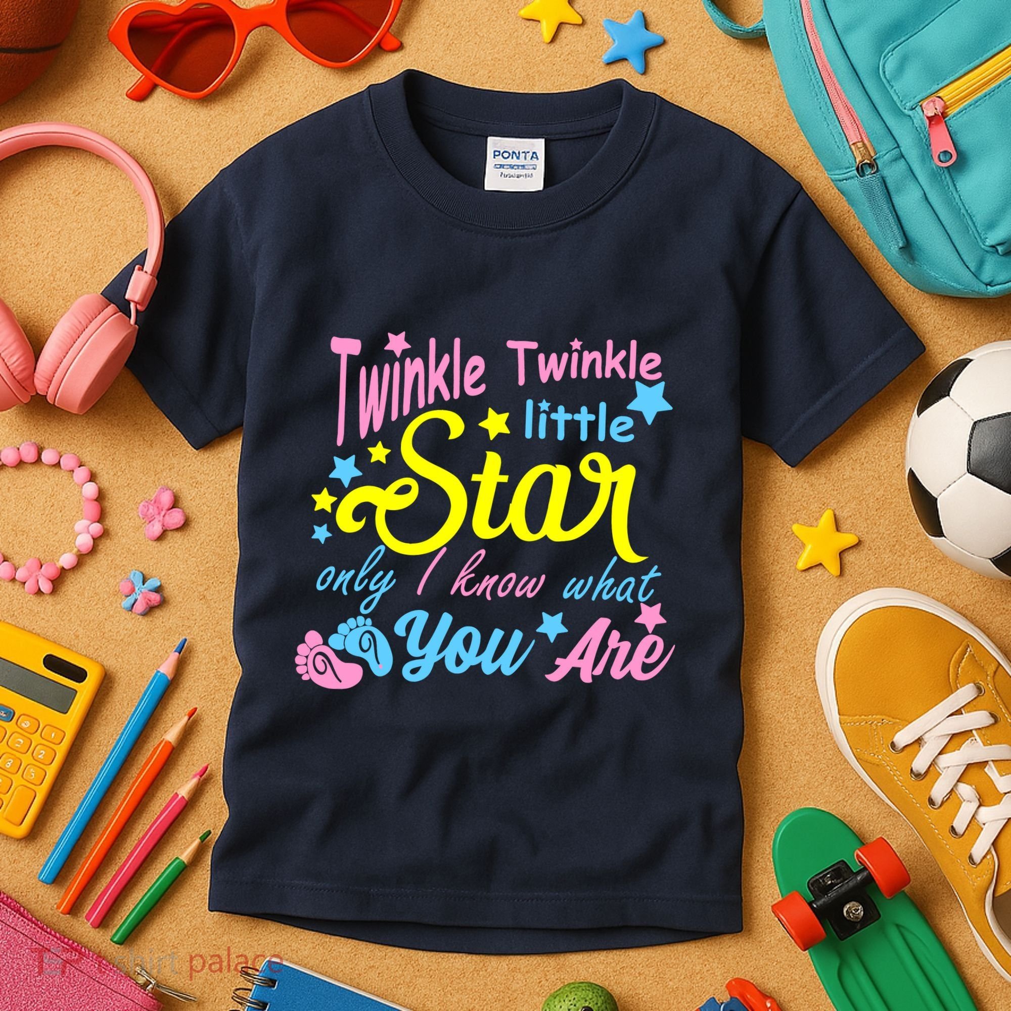 Twinkle Twinkle Little Star Only I Know What You Are Gender Kids T-Shirt