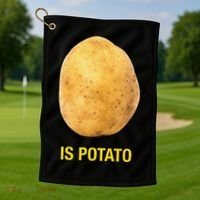 Funny Is Potato Golf Towel thumb 1