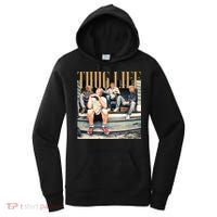Trump Thug Life Mugshot Funny Band Felon Conviction Women's Hoodie thumb 0