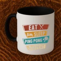 Table Tennis Lover Eat Sleep Ping Pong Repeat Coffee Mug thumb 2