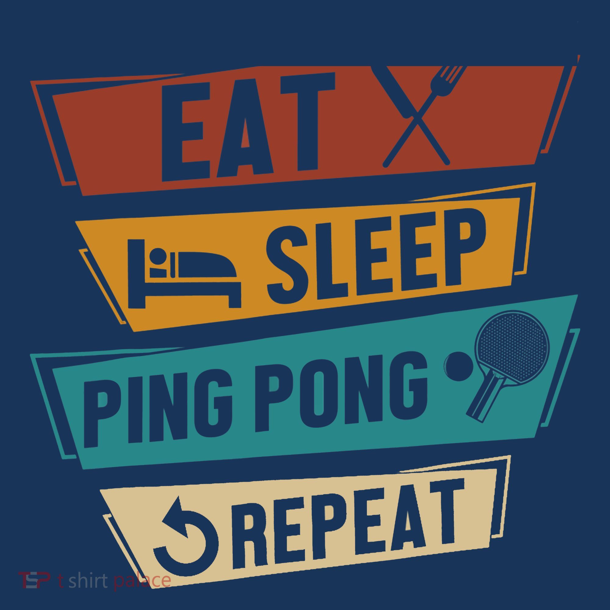 Table Tennis Lover Eat Sleep Ping Pong Repeat Sweatshirt
