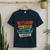 Table Tennis Lover Eat Sleep Ping Pong Repeat T-Shirt thumb 2