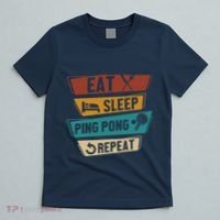Table Tennis Lover Eat Sleep Ping Pong Repeat T-Shirt thumb 5