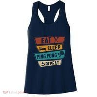 Table Tennis Lover Eat Sleep Ping Pong Repeat Women's Tank Top thumb 0