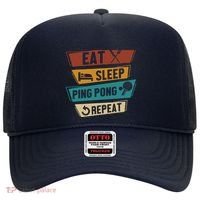Table Tennis Lover Eat Sleep Ping Pong Repeat Hat thumb 0