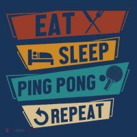 Table Tennis Lover Eat Sleep Ping Pong Repeat Hat thumb 2