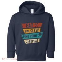 Table Tennis Lover Eat Sleep Ping Pong Repeat Toddler Hoodie thumb 0