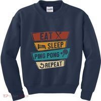Table Tennis Lover Eat Sleep Ping Pong Repeat Kids Sweatshirt thumb 0