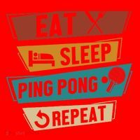 Table Tennis Lover Eat Sleep Ping Pong Repeat Santa Hat thumb 1