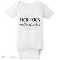 Tick Tock Motherfucker Baby Bodysuit thumb 0