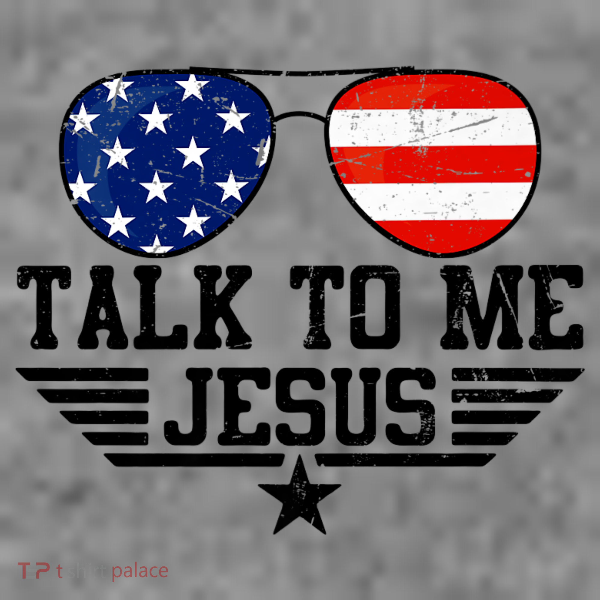 Talk To Me Jesus Glasses Usa Flag Toddler Hoodie