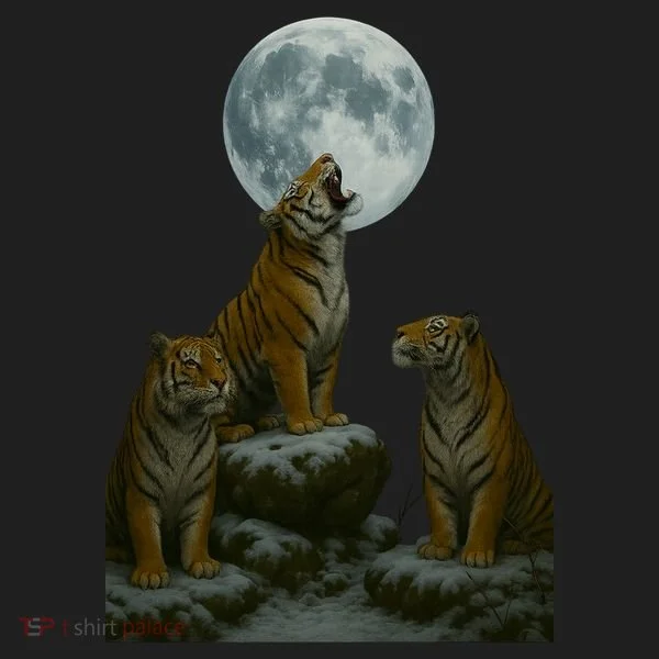 Three Tigers Moon Women's Sweatshirt