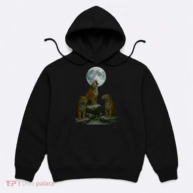 Three Tigers Moon Hoodie