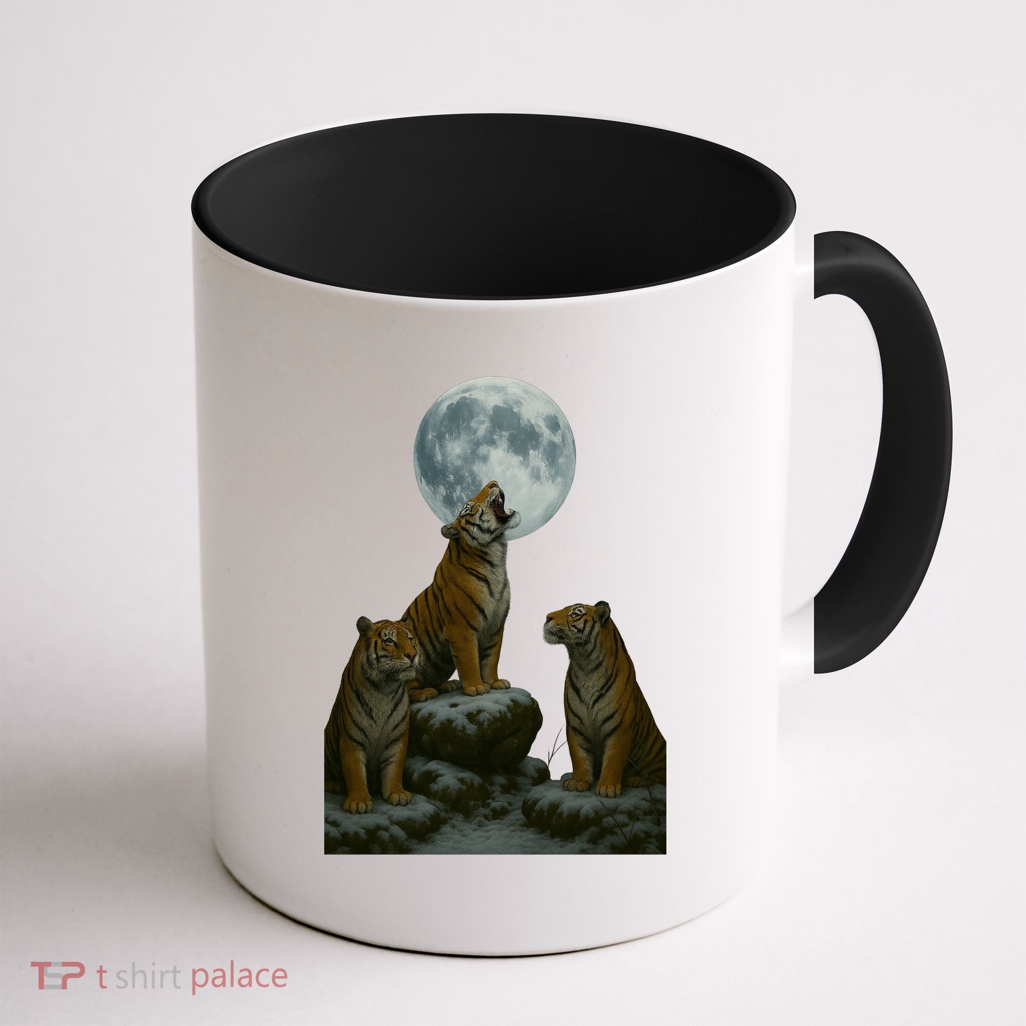 Three Tigers Moon Coffee Mug