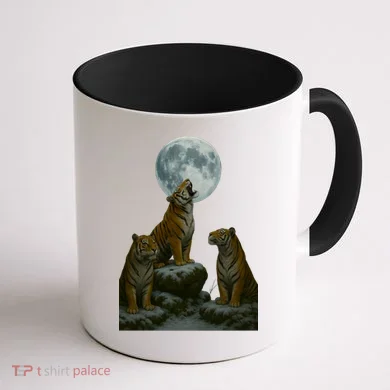 Three Tigers Moon Coffee Mug back