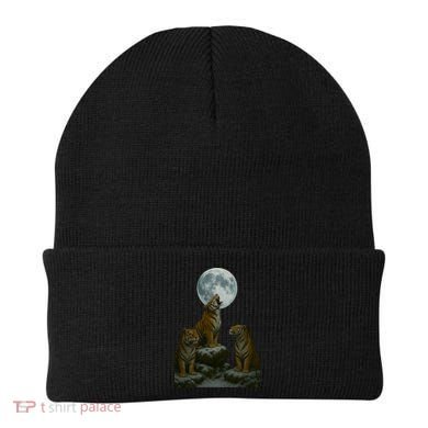 Three Tigers Moon Beanie