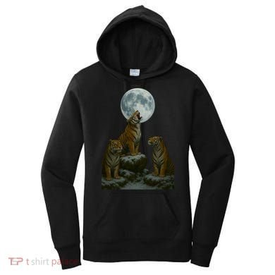 Three Tigers Moon Women's Hoodie