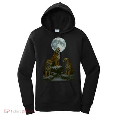 Three Tigers Moon Women's Hoodie