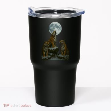 Three Tigers Moon Tumbler