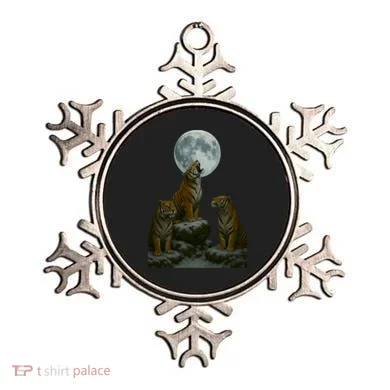 Three Tigers Moon Ornament