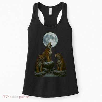Three Tigers Moon Women's Tank Top