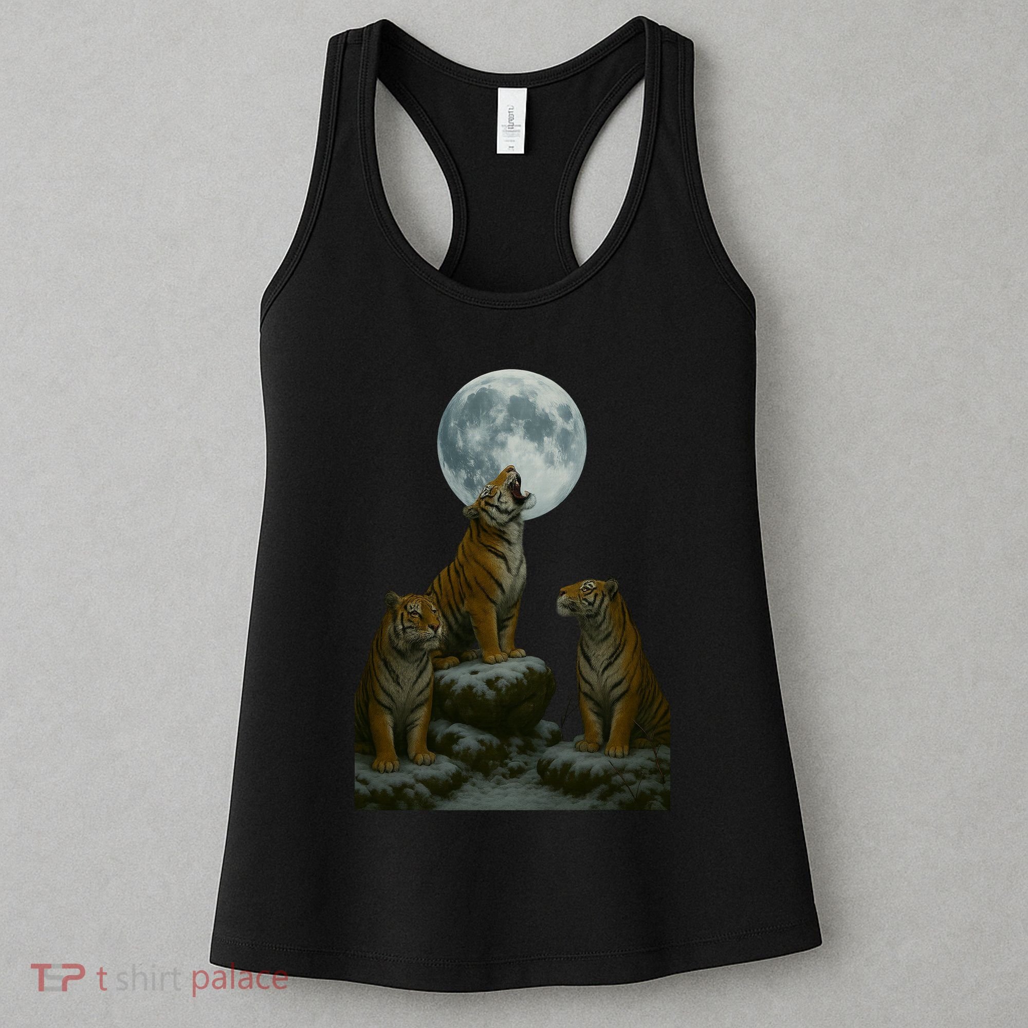Three Tigers Moon Women's Tank Top