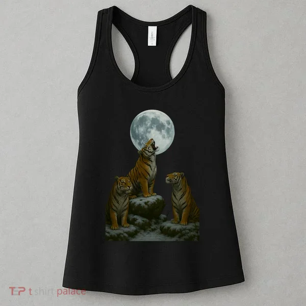 Three Tigers Moon Women's Tank Top